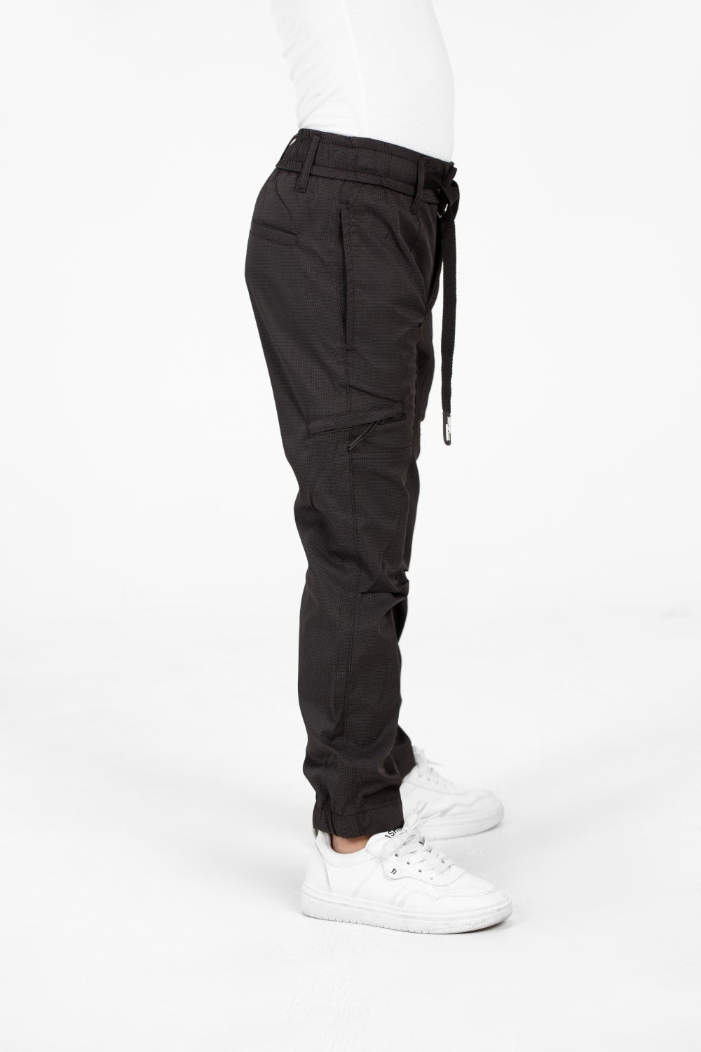 Boy's Gabardine Sherwal Pants With A Drawstring In The Middle And Pockets