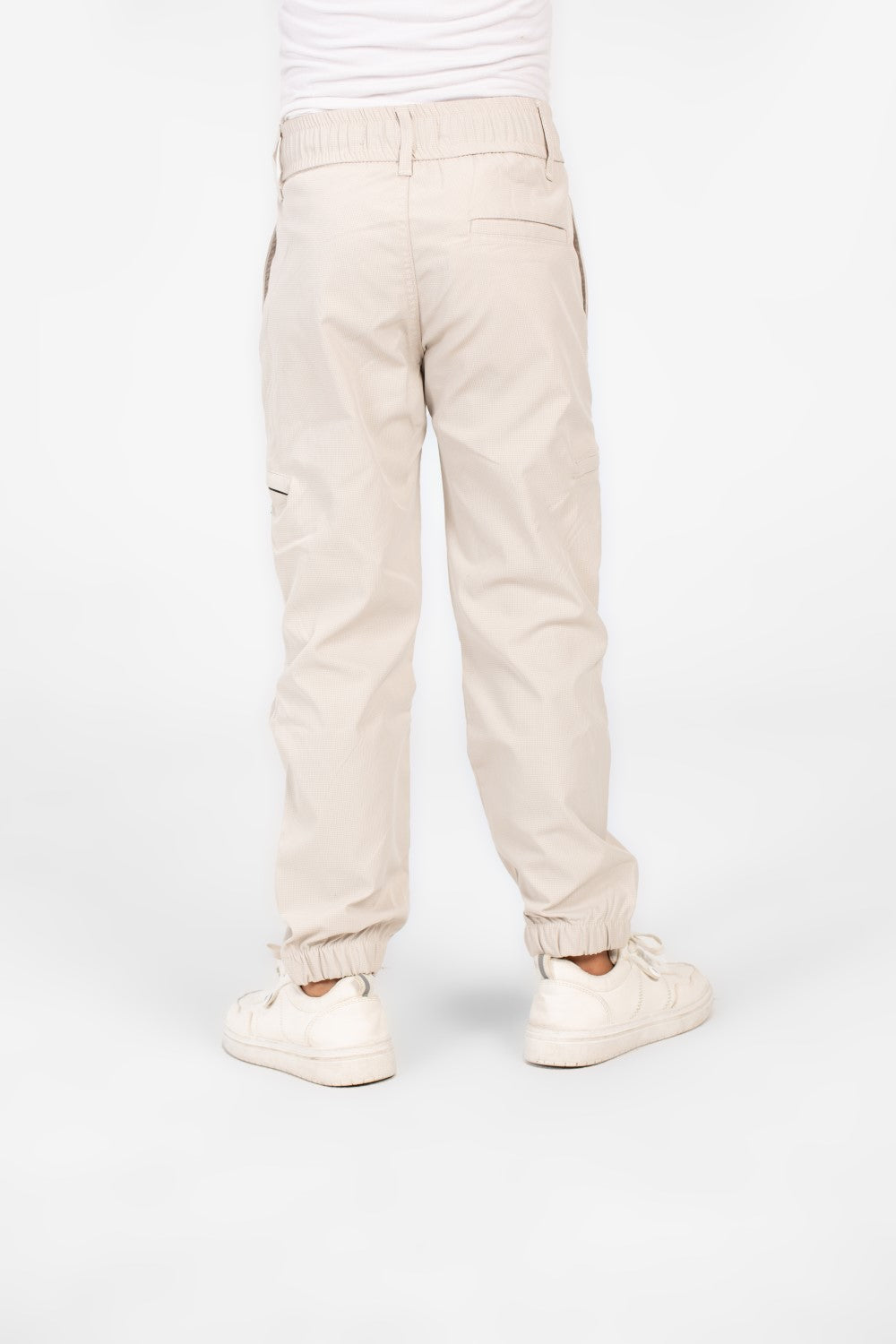 Boy's Gabardine Sherwal Pants With A Drawstring In The Middle And Pockets