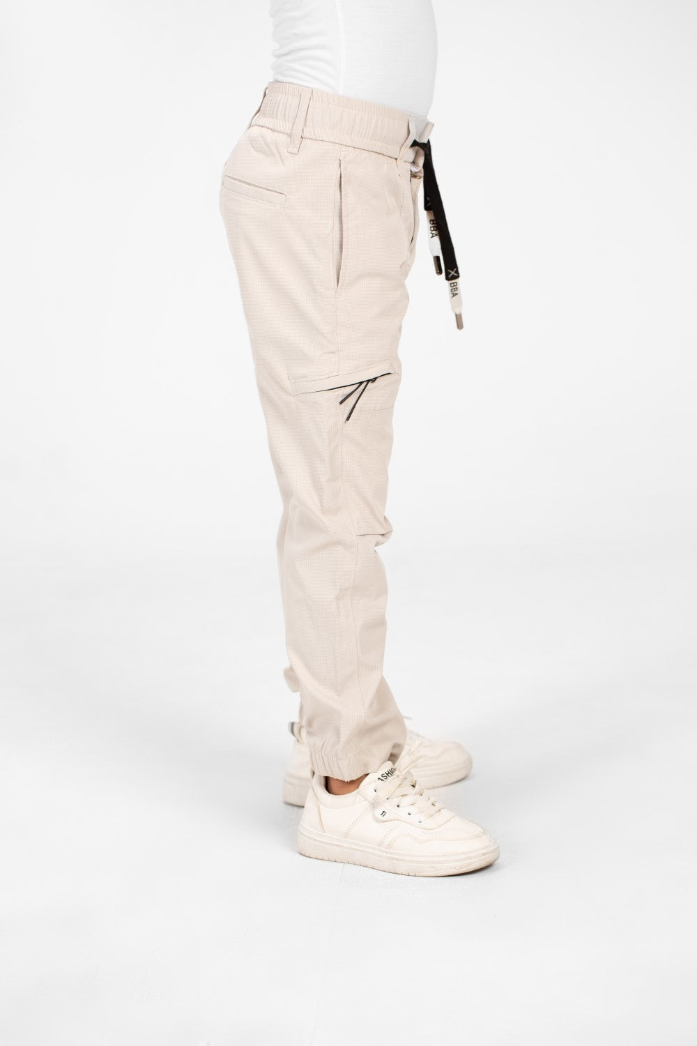 Boy's Gabardine Sherwal Pants With A Drawstring In The Middle And Pockets