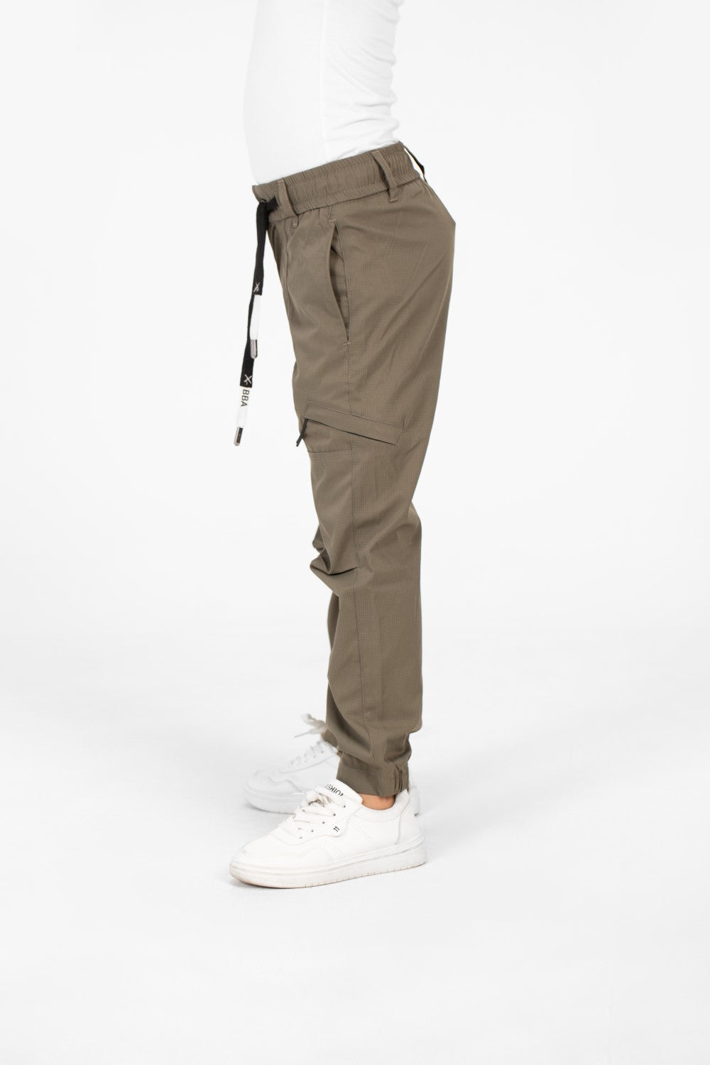 Boy's Gabardine Sherwal Pants With A Drawstring In The Middle And Pockets