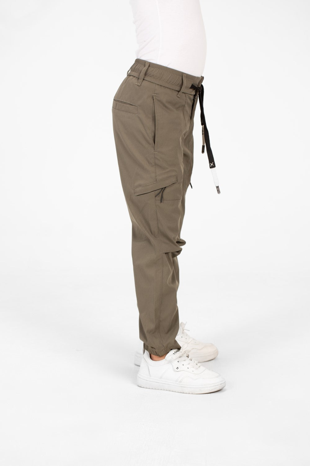 Boy's Gabardine Sherwal Pants With A Drawstring In The Middle And Pockets
