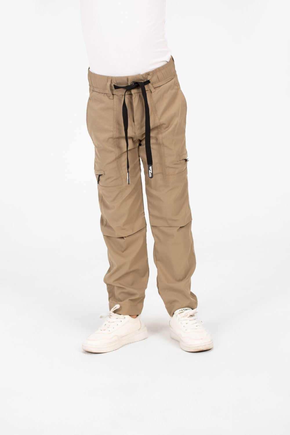 Boy's Gabardine Sherwal Pants With A Drawstring In The Middle And Pockets