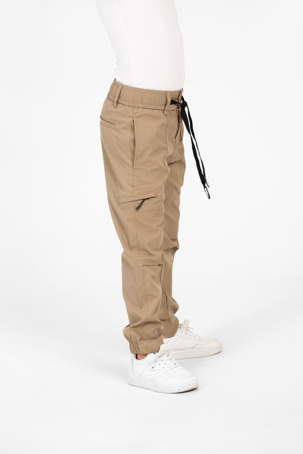 Boy's Gabardine Sherwal Pants With A Drawstring In The Middle And Pockets