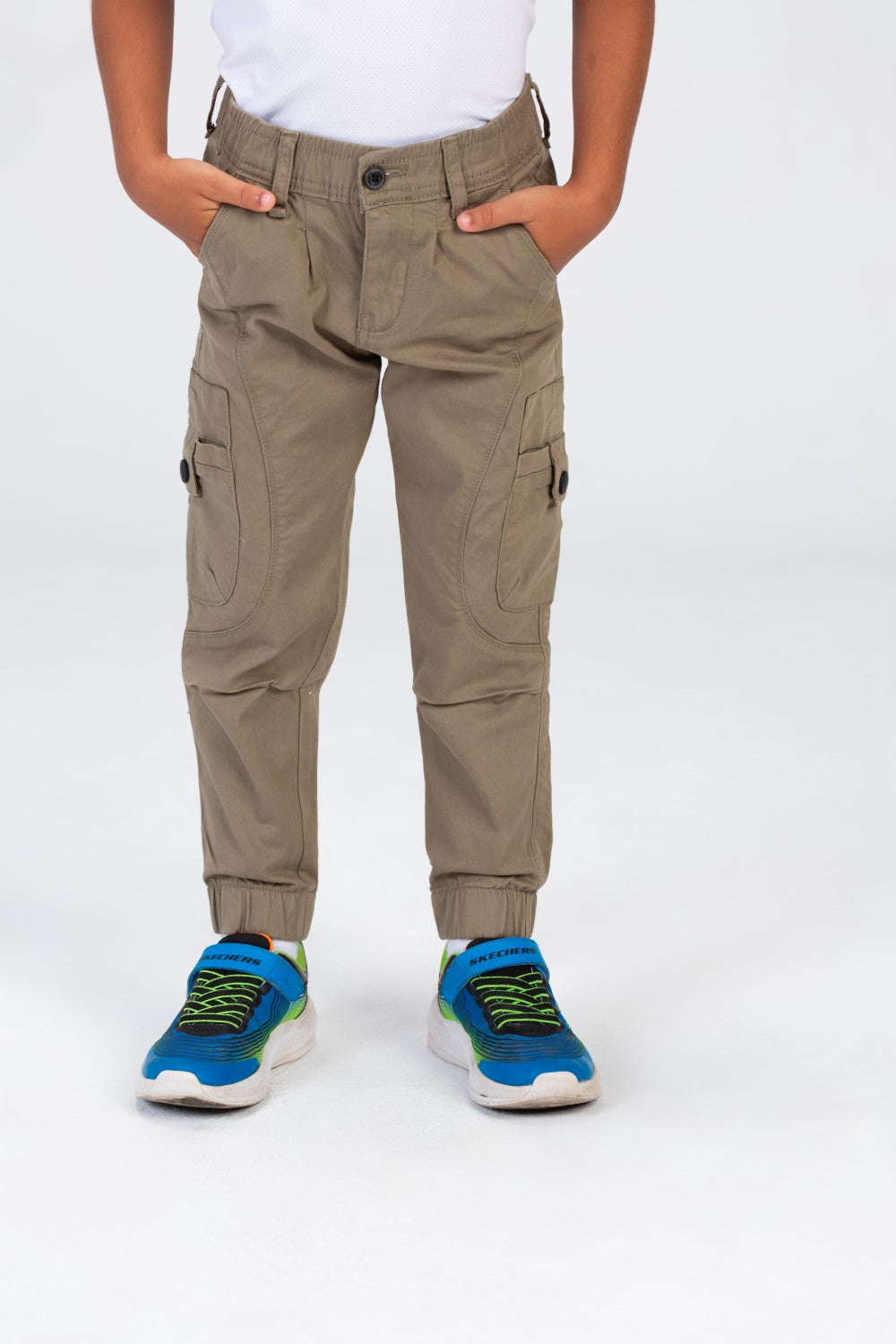 Boys Sherwal Pants With An Elasticated Waistband And Unique Modern Side Pockets