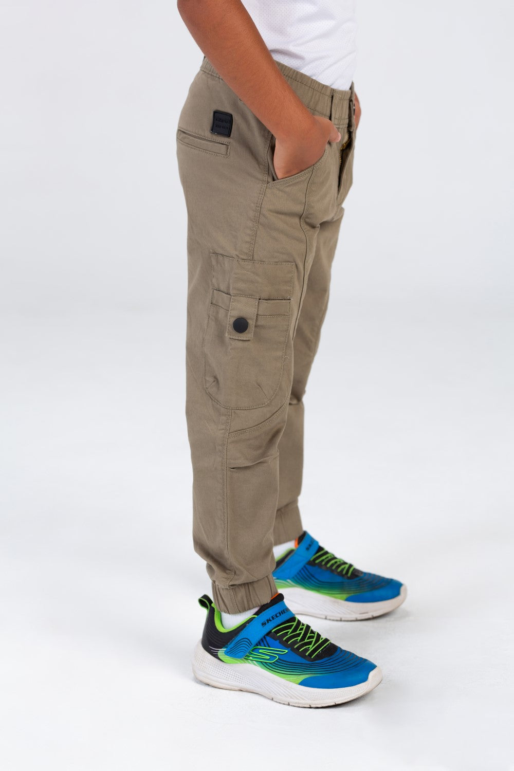 Boys Sherwal Pants With An Elasticated Waistband And Unique Modern Side Pockets