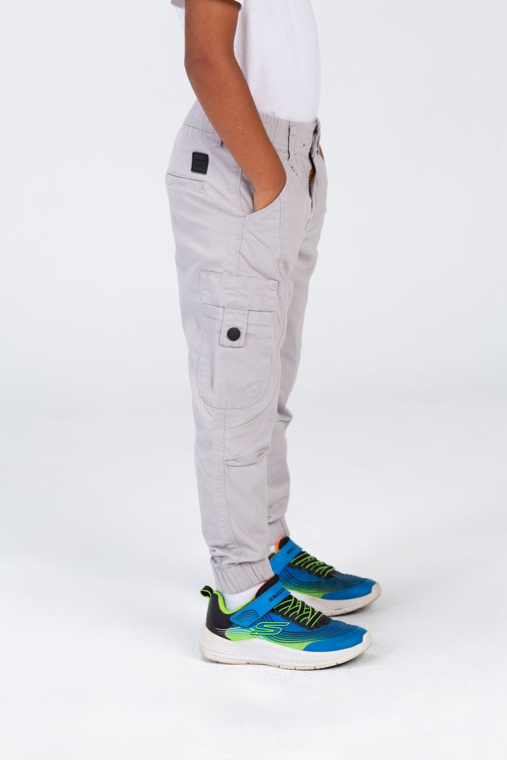 Boys Sherwal Pants With An Elasticated Waistband And Unique Modern Side Pockets