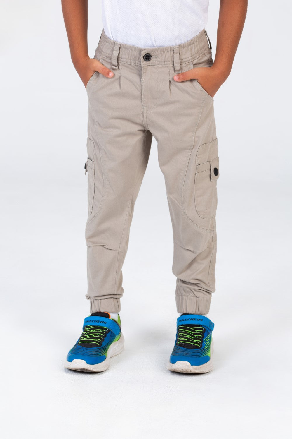 Boys Sherwal Pants With An Elasticated Waistband And Unique Modern Side Pockets
