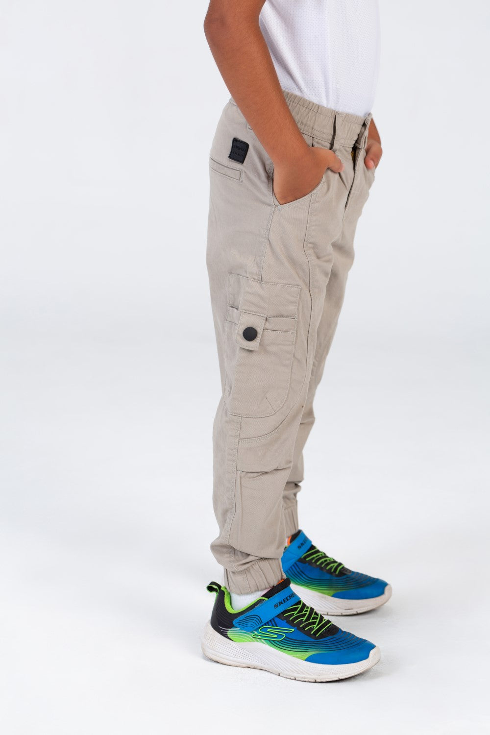 Boys Sherwal Pants With An Elasticated Waistband And Unique Modern Side Pockets
