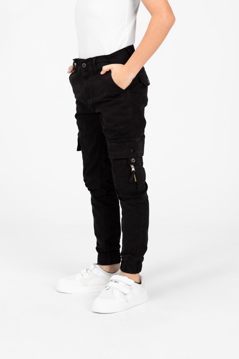 بنطلون شروال جبردين للأولاد مع جيوب جانبية