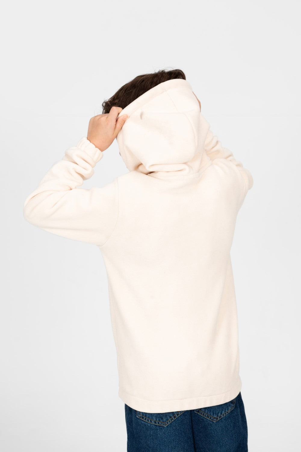 سويت شيرت طماطم بغطاء رأس وسحاب نصفي للأولاد