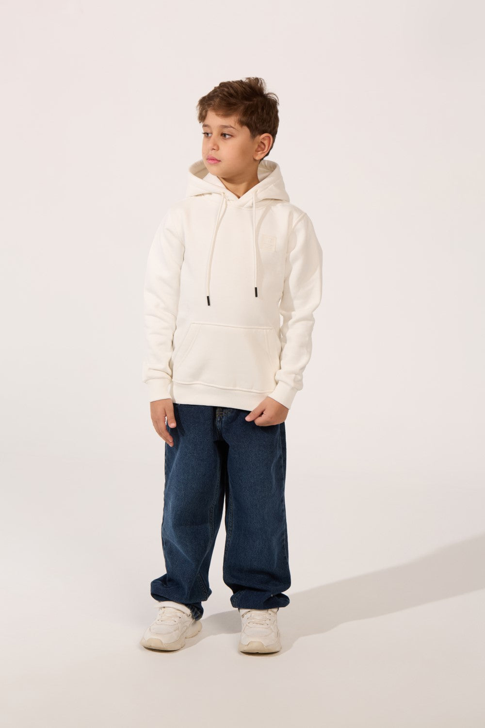 Boy's Tomato Slim Fit Hoodie Sweatshirt With Front Kangaroo Pocket And Long Sleeves