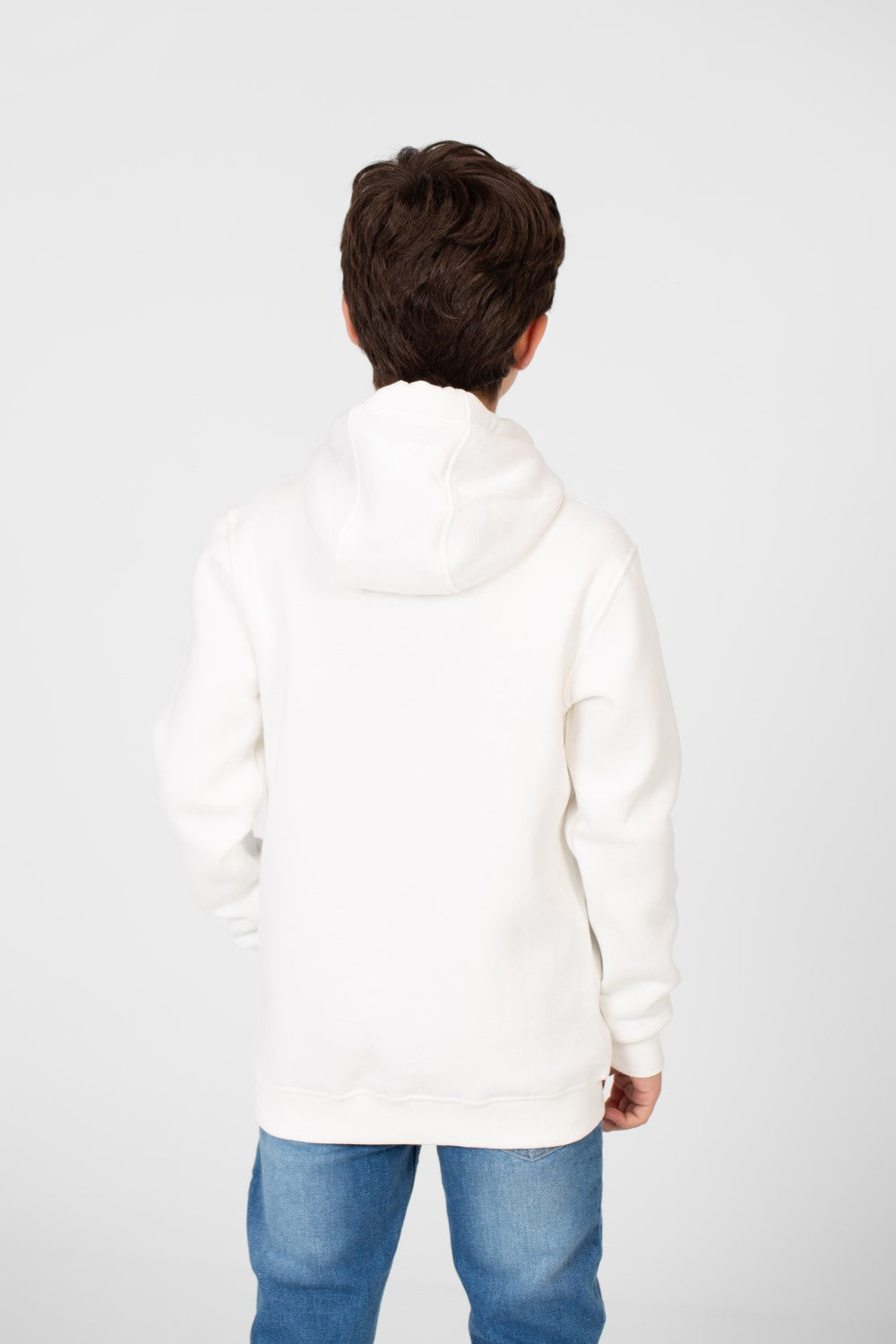 سويت شيرت بغطاء رأس للأولاد مع طباعة "ارتقِ بأسلوبك"