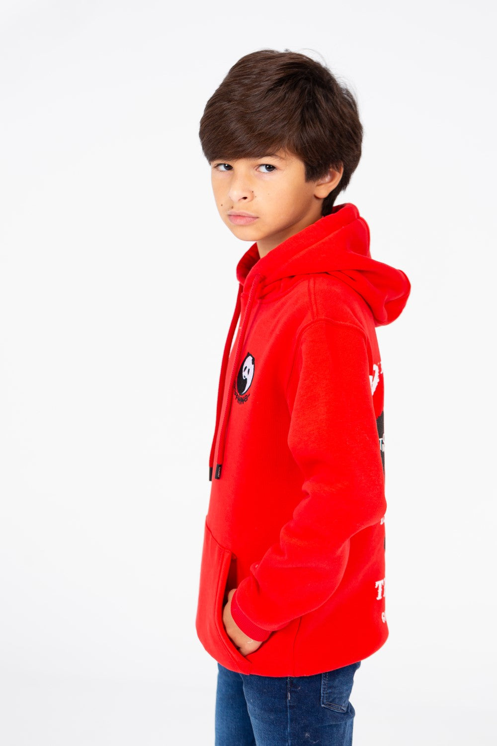 سويت شيرت بغطاء رأس مطبوع عليه صورة باندا للأولاد