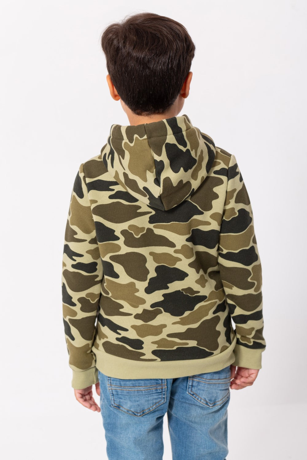 Boy's Army Hoodie Padded Hooded Sweatshirt Camouflage