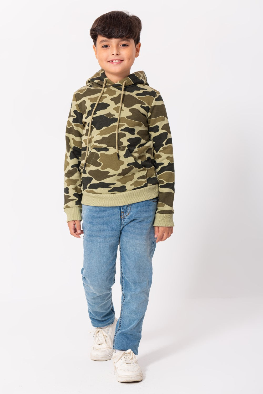 Boy's Army Hoodie Padded Hooded Sweatshirt Camouflage