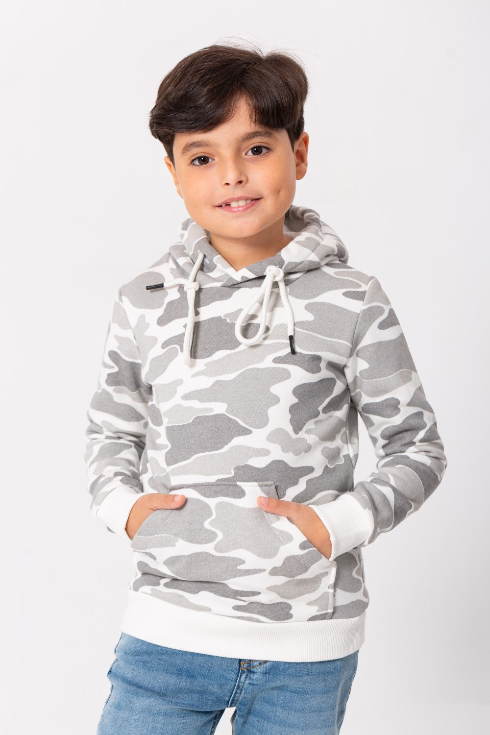 Boy's Army Hoodie Padded Hooded Sweatshirt Camouflage