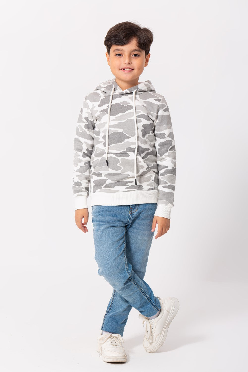Boy's Army Hoodie Padded Hooded Sweatshirt Camouflage