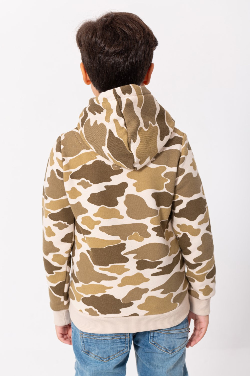 Boy's Army Hoodie Padded Hooded Sweatshirt Camouflage