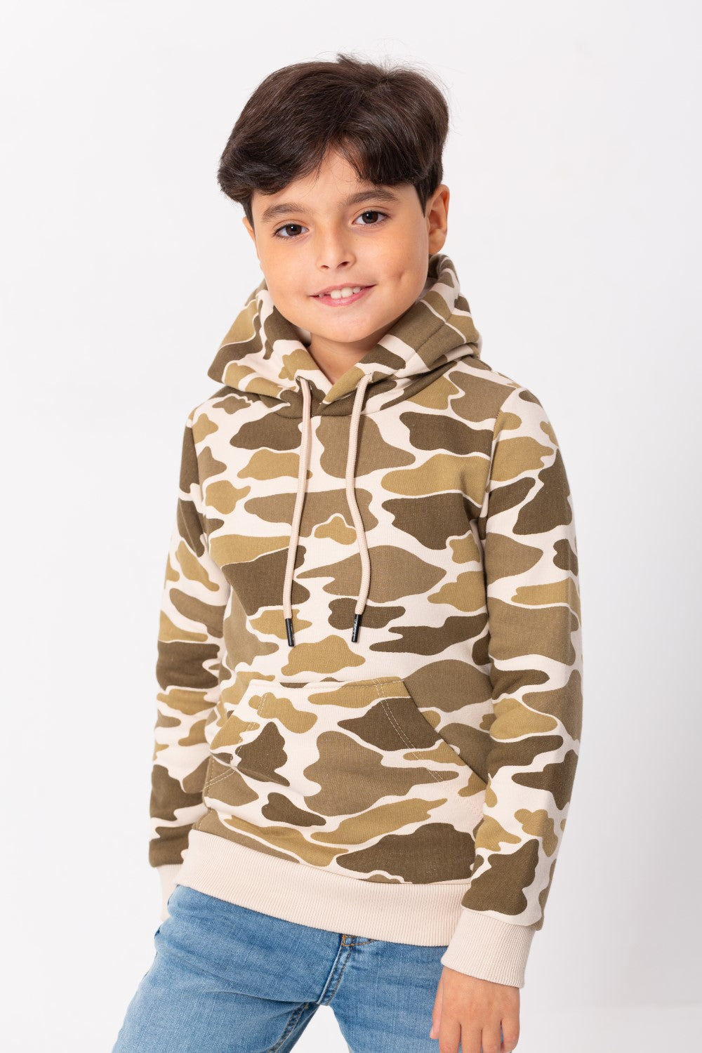 Boy's Army Hoodie Padded Hooded Sweatshirt Camouflage