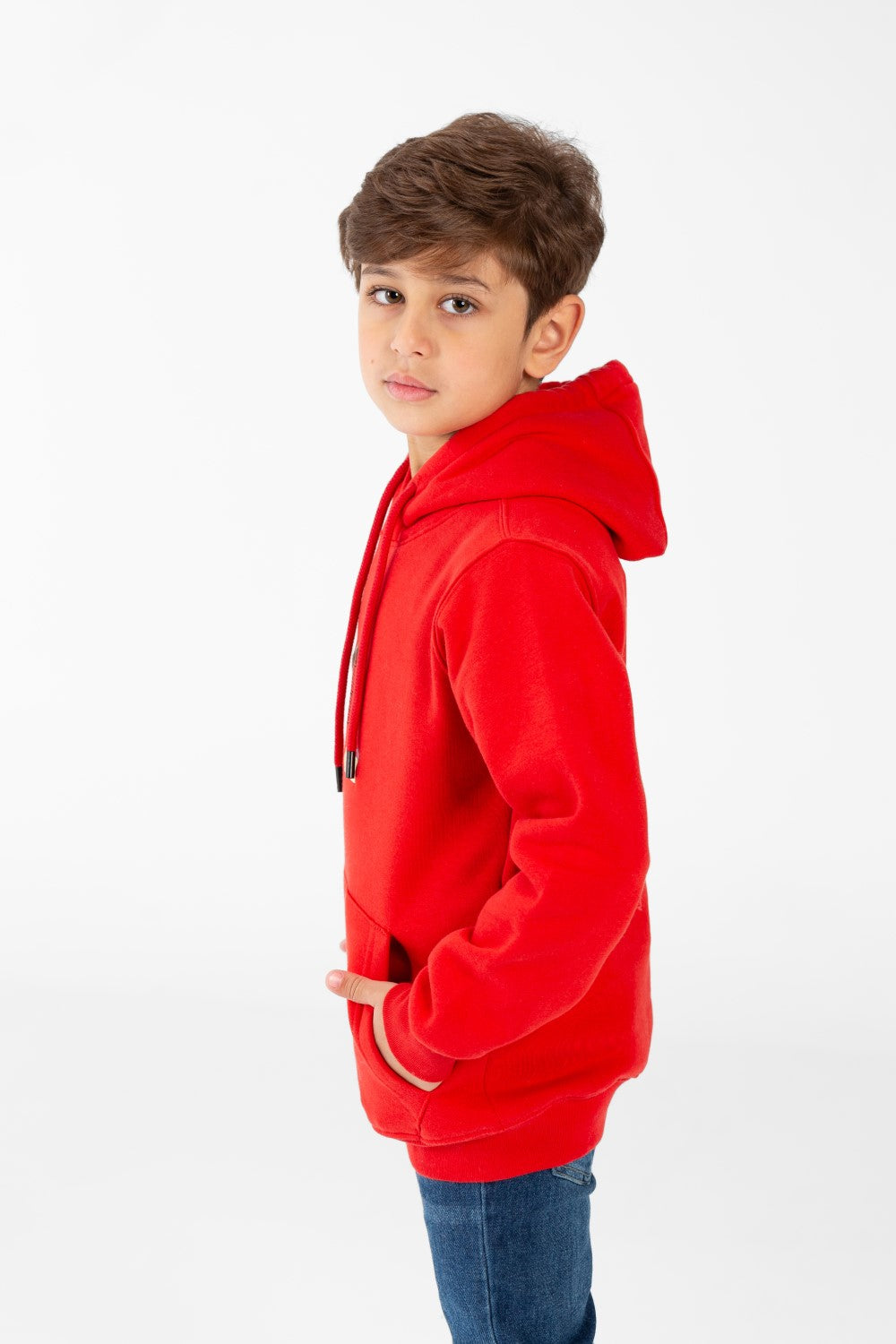 سويت شيرت للأولاد بغطاء رأس وطبعة