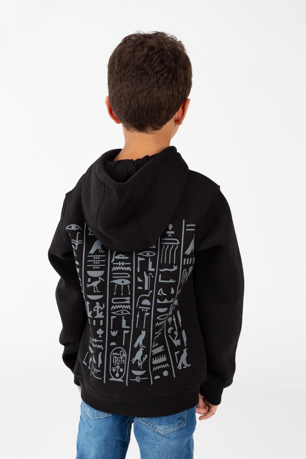 سويت شيرت للأولاد مطبوع عليه طبعة وجيب أمامي