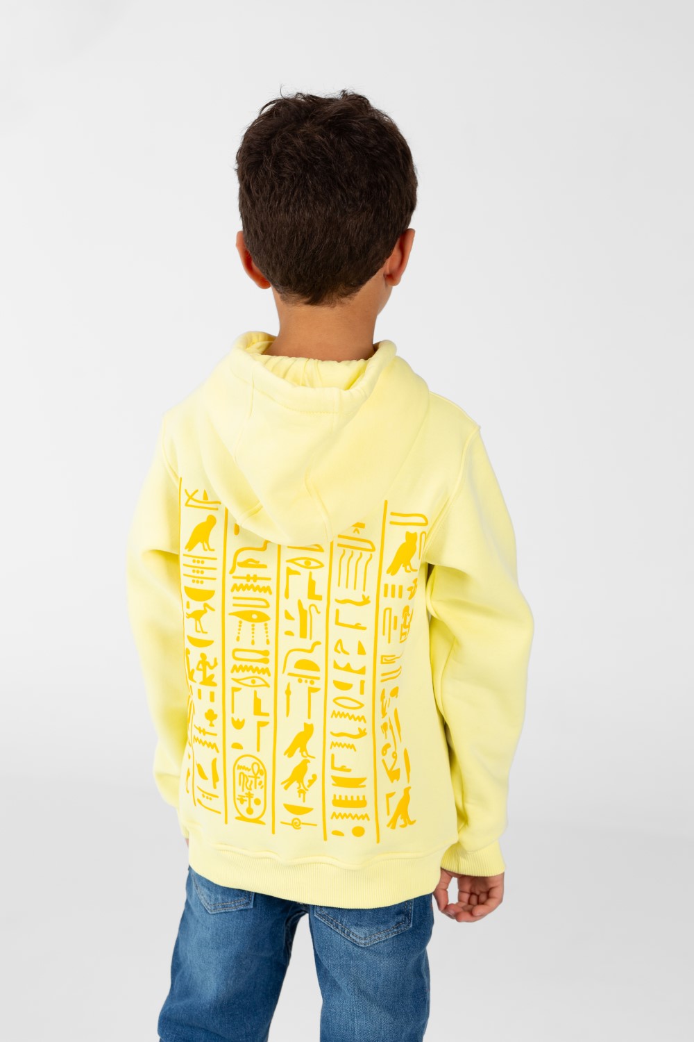 سويت شيرت للأولاد مطبوع عليه طبعة وجيب أمامي