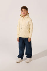 Boy's Printed Hooded Sweatshirt With Long Sleeves And Front Pocket