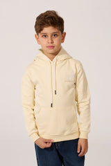 Boy's Printed Hooded Sweatshirt With Long Sleeves And Front Pocket