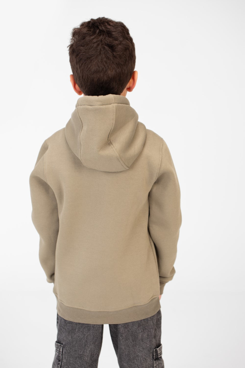 هودي أساسي للأولاد بأكمام طويلة وجيب الكنغر