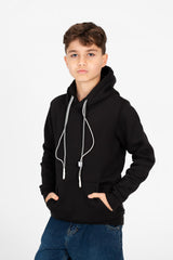 هودي أساسي للأولاد مع جيب الكنغر وأكمام طويلة