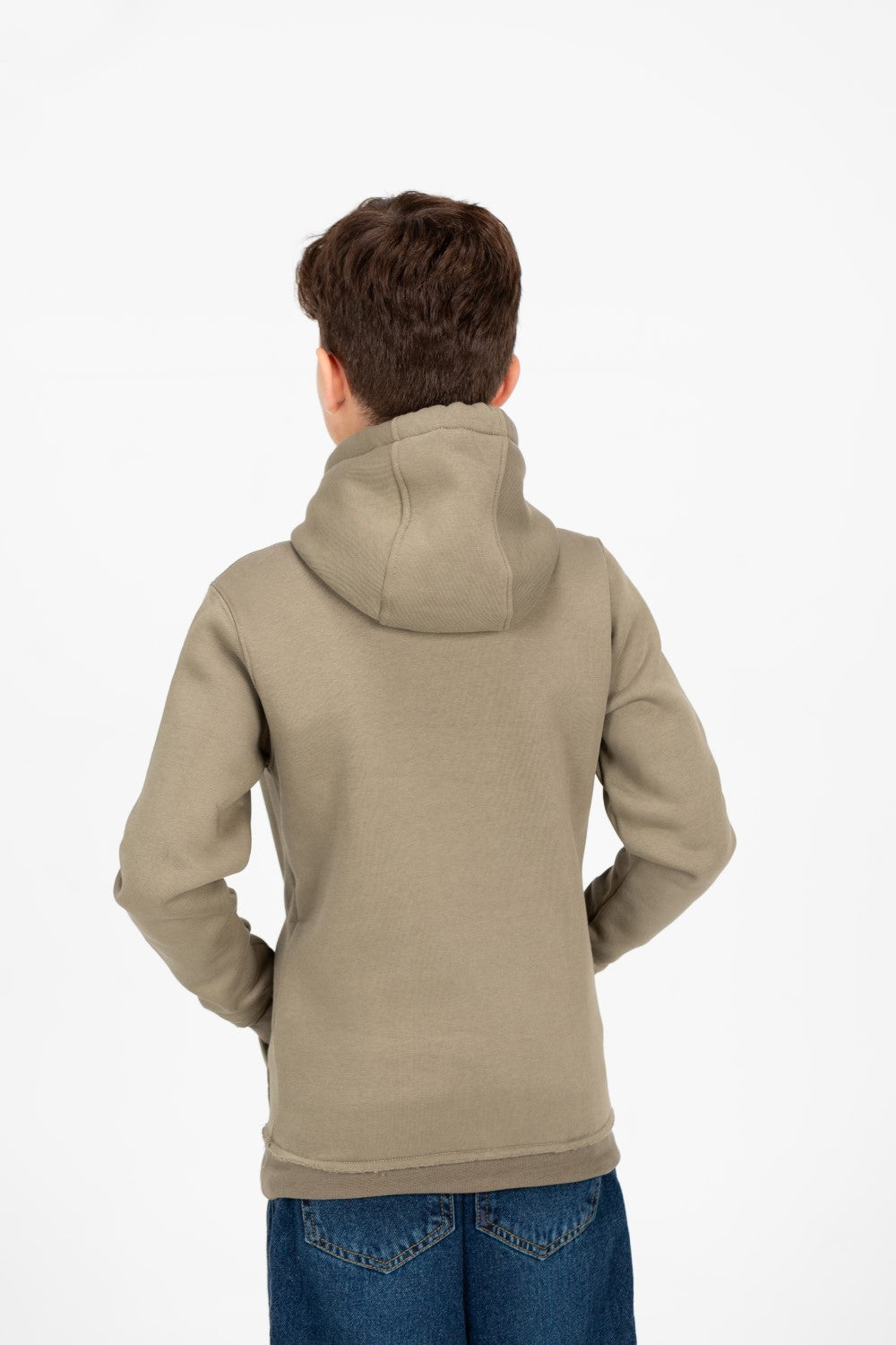 هودي أساسي للأولاد مع جيب الكنغر وأكمام طويلة