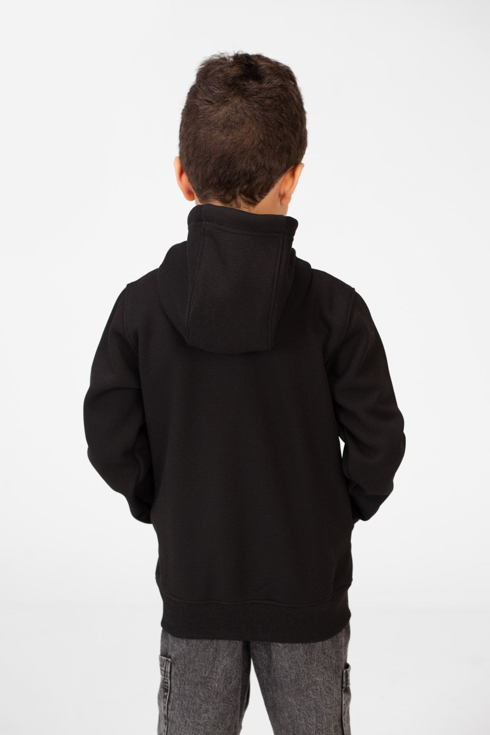 Boy's Hood Sweatshirt With Full Zippers