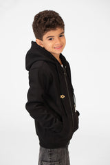 Boy's Hood Sweatshirt With Full Zippers