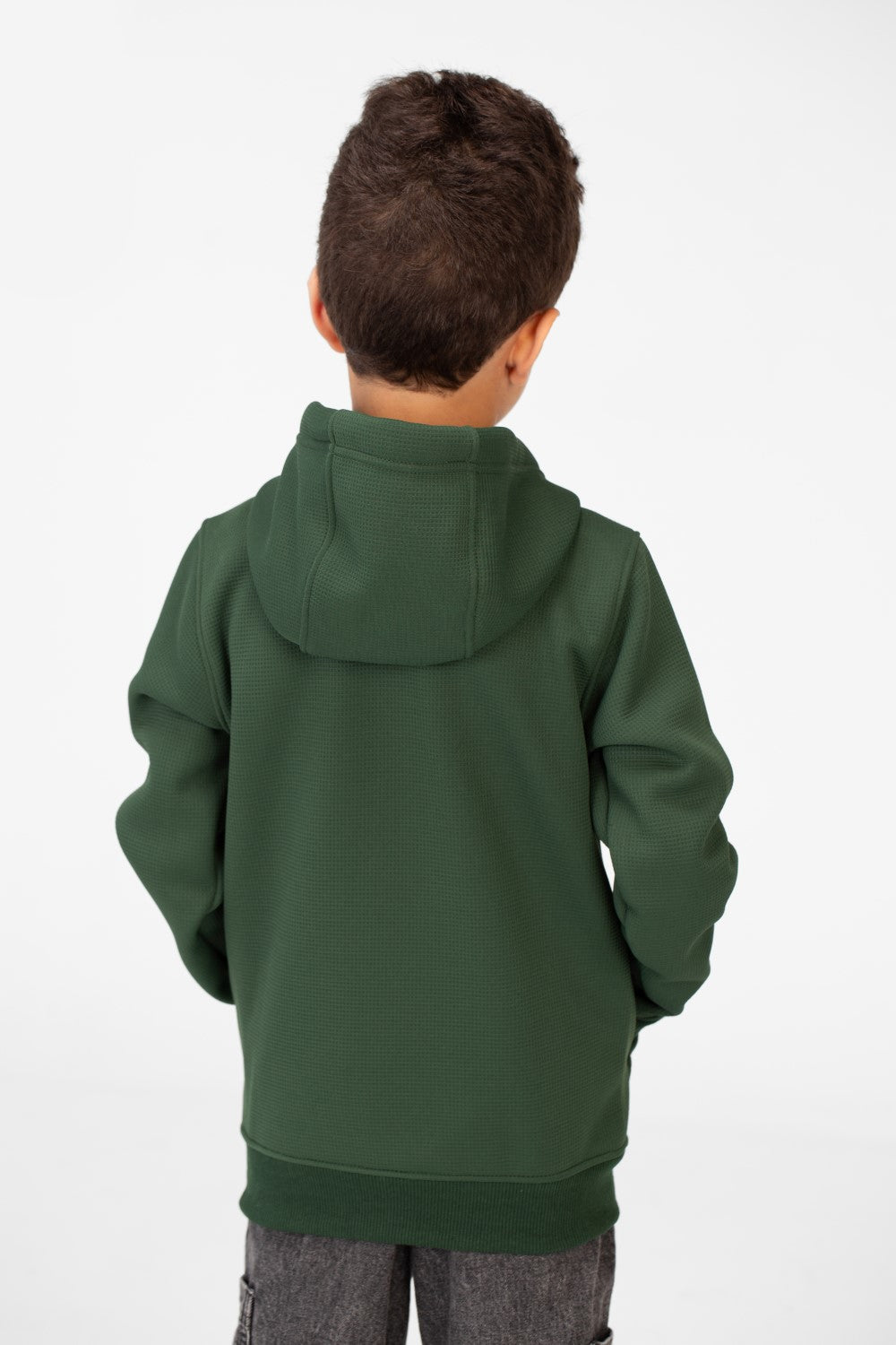 Boy's Hood Sweatshirt With Full Zippers