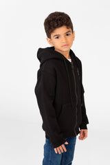 سويت شيرت للأولاد بغطاء رأس وسحاب أمامي كامل