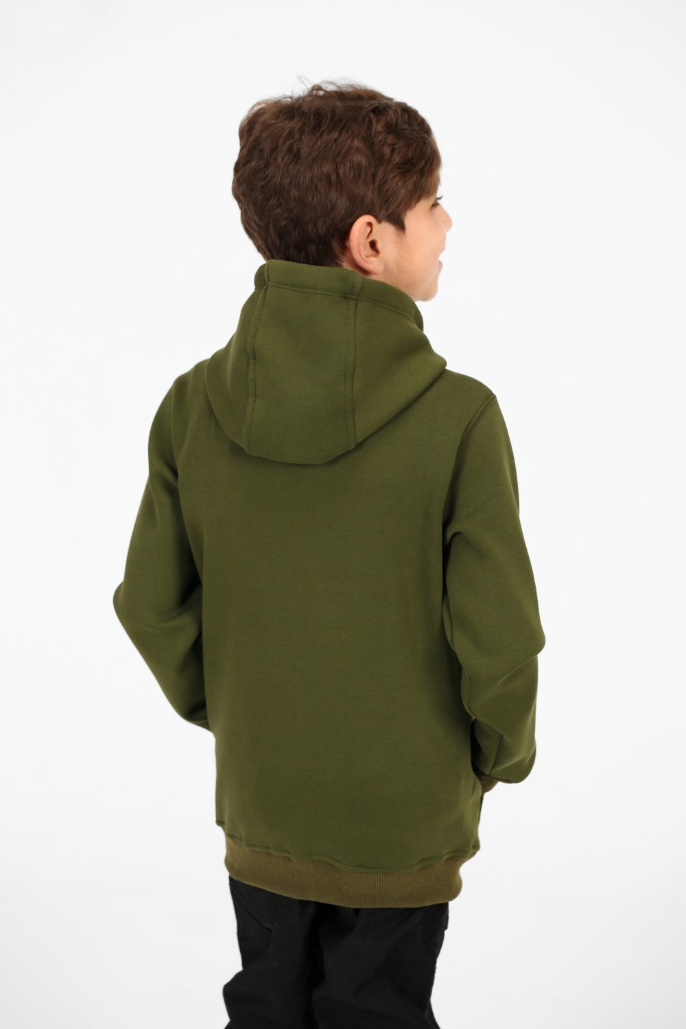 سويت شيرت طماطم للأولاد بأكمام طويلة وسحاب وجيوب