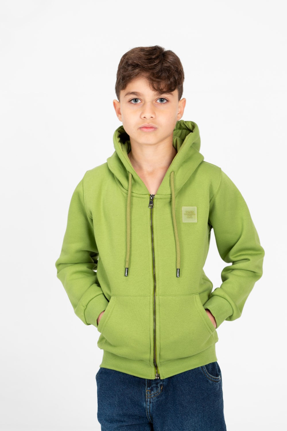 سويت شيرت طماطم كامل بسحاب للأولاد