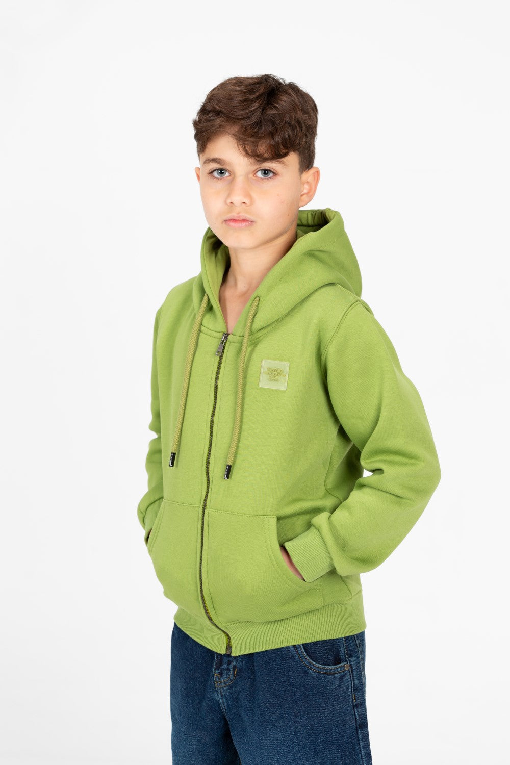 سويت شيرت طماطم كامل بسحاب للأولاد