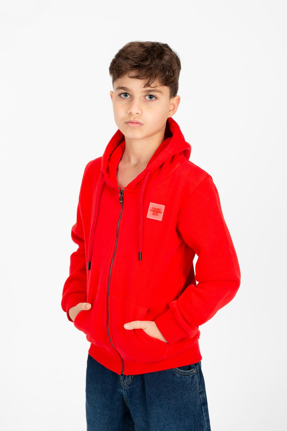 سويت شيرت طماطم كامل بسحاب للأولاد