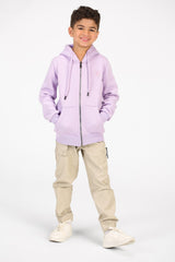 سويت شيرت توماتو أساسي للأولاد بغطاء رأس وسحاب كامل للإغلاق