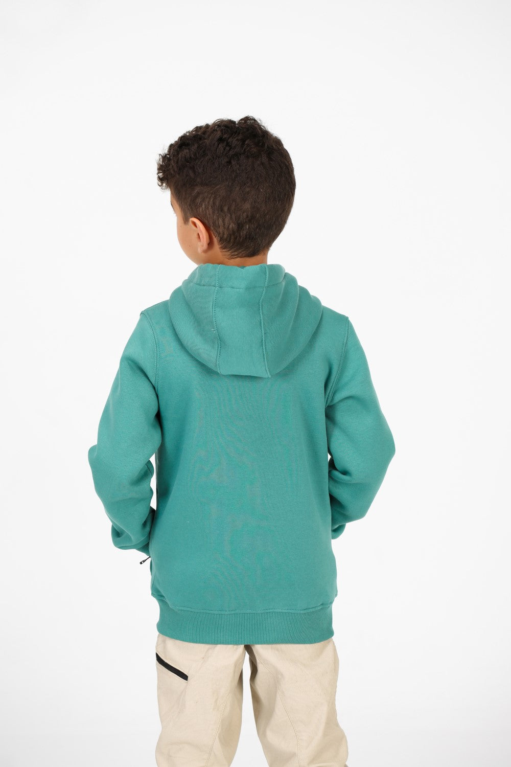 سويت شيرت توماتو أساسي للأولاد بغطاء رأس وسحاب كامل للإغلاق