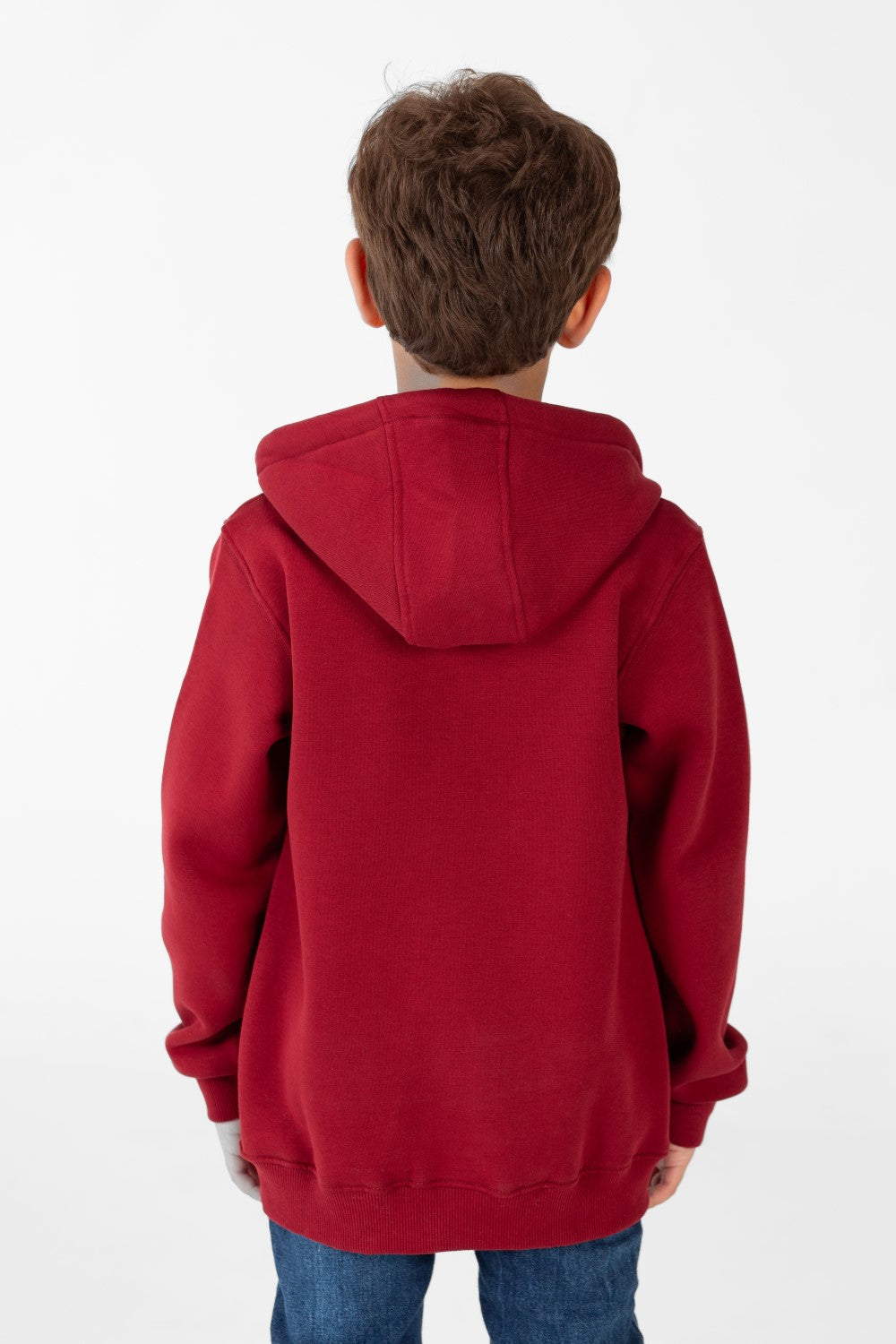 سويت شيرت طماطم للأولاد بسحاب كامل وأكمام طويلة