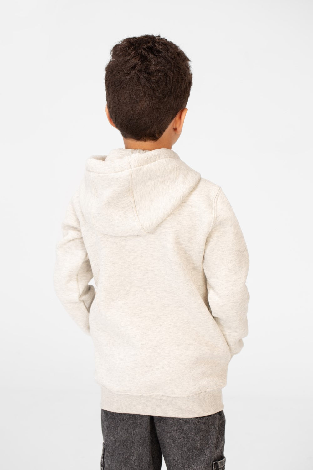 سويت شيرت بغطاء رأس وسحاب كامل للأولاد مطبوع عليه طماطم