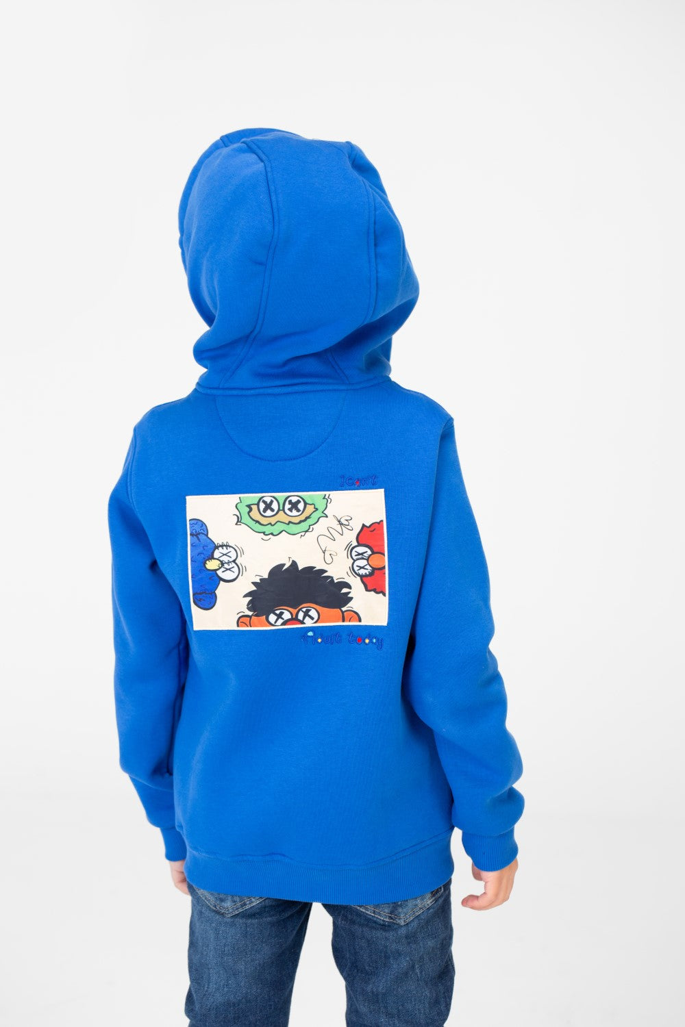 سويت شيرت ميلتون مطبوع للأولاد بسحاب أمامي كامل