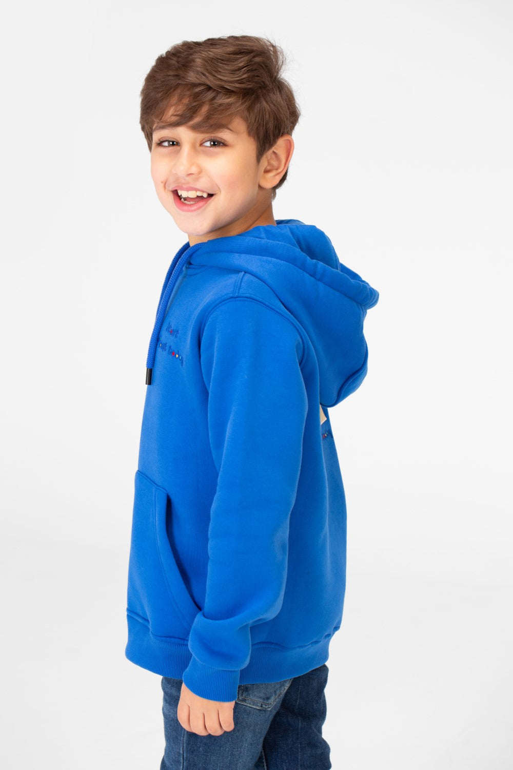 سويت شيرت ميلتون مطبوع للأولاد بسحاب أمامي كامل