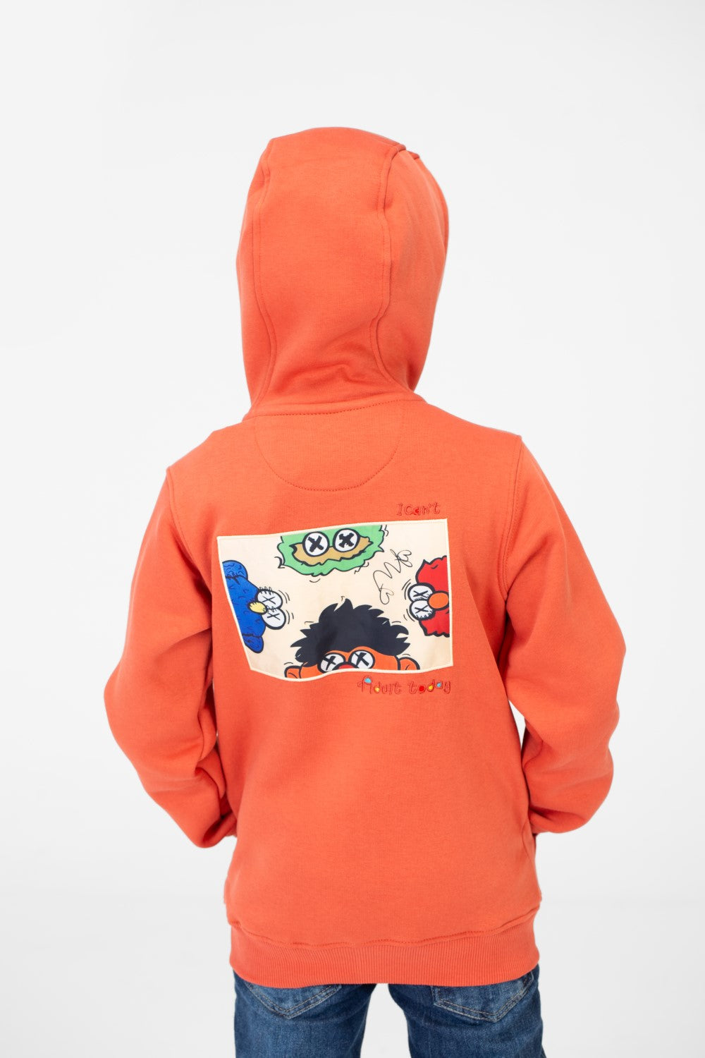 سويت شيرت ميلتون مطبوع للأولاد بسحاب أمامي كامل