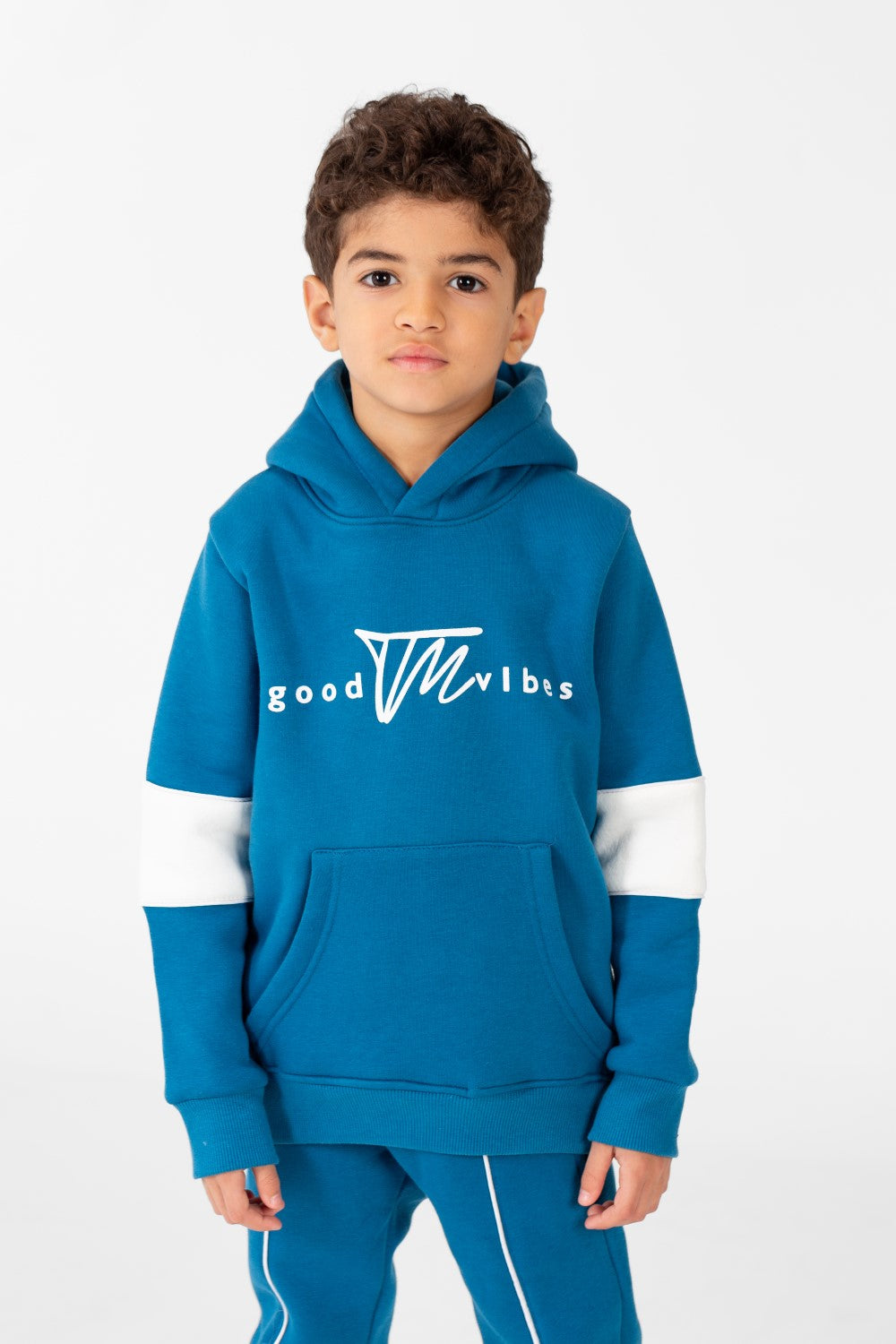 Boy's Melton Hoodie and Sweatpants Training suit