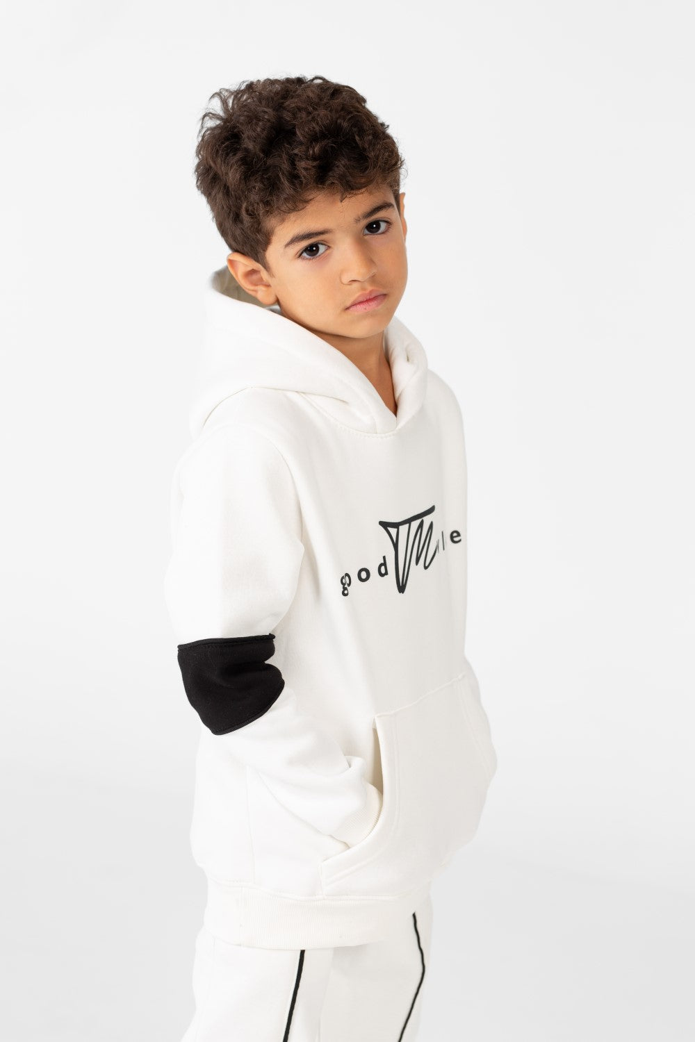 Boy's Melton Hoodie and Sweatpants Training suit