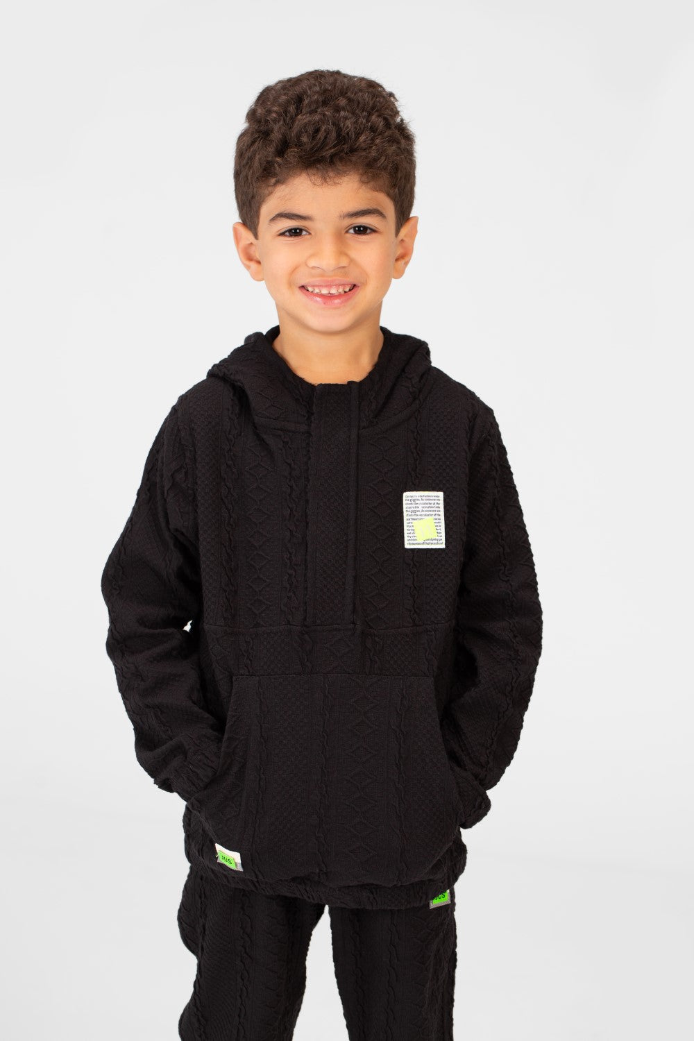 Boy's Tomato Two Pieces Hoodie And Sweatpants Training Suit