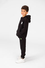 Boy's Tomato Two Pieces Hoodie And Sweatpants Training Suit